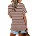 thumbnail image 4 of Scyoekwg Short Sleeve Shirts for Women Cute T Shirts Trendy Going Out Tops Short Sleeve Loose Ladies Blouses Dressy Casual Womens Summer Fashion, 4 of 6