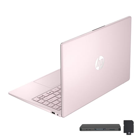 HP Stream 14" HD BrightView Laptop, Intel Processor N150, 8GB RAM, 288GB Storage (128GB UFS + 160GB SSD Docking Station Set), Intel Graphics, HD Webcam, Wi-Fi, 1 Year Office 365, Win 11 S, Pink
