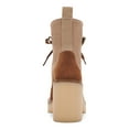 thumbnail image 2 of DOLCE VITA Womens Beige Pull Tab Lug Sole Celida Round Toe Block Heel Lace-Up Leather Hiking Boots 10 M, 2 of 4