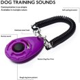 thumbnail image 4 of KEINXS Dog Puppy Clicker & Whistle Trainer - Teardrop Kit, Training in Obedience, Wrist Strap, For Puppies Cats Dogs, Recall Tips, Stop Barking (Black), 4 of 5