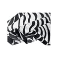 thumbnail image 6 of INSPIRE CHIC 2Pcs 50cm Women Animal Leopard Floral Print Square Kerchief Neck Scarf Black Zebrass&Black Zebrass, 6 of 7