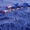 thumbnail image 5 of Lochas Soft Fluffy Area Rug Modern Shaggy Rugs for Bedroom Kids Room Nursery Floor Carpets, 2'x 3',Navy Blue, 5 of 8