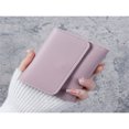 thumbnail image 2 of JUNWELL Simple Style Short Lady‘s Wallet Student Ticket Holder Multi-Purpose Card Holder Coin Purse Slim Glossy Wallet With Three Folds Gift Bag Present Hot Pink Purse, 2 of 6