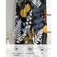 thumbnail image 6 of Wildflowers Blossom Sheer Curtains 84 Inch Length 2 Panels Set for Living Room/Bedroom, Black Spring Garden Botanical Floral Kitchen Curtains Grommet Semi-Sheer Curtains Window Treatments 52"x84"x2, 6 of 7
