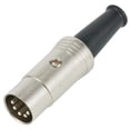 thumbnail image 1 of 5 Pin DIN Midi Connector Cable Lead Audio Adapter Male Inline Plug, 1 of 11