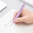 thumbnail image 4 of Slim Gel Pens, Retractable Pens with 0.5Mm Black Ink, Two-Tone Styles for Journaling and Office, Pocket-Sized and Portable Smooth Writing, Purple, 4 of 4