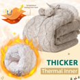 thumbnail image 2 of Eyean Womens Fuzzy Slipper Socks Winter Non Slip Thermal Fluffy Soft Fleece Lining Warm Home Grippers Socks, 2 of 6