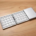 thumbnail image 2 of Bsvklp Teclado Inalámbrico Plegable Compatible Con 64 Teclas Con Panel Táctil (plateado), 2 of 7