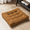Coffee, variant on Floor Pillow 22x22 Inch, Large Square Meditation Pillows Seating for Adults, Tufted Corduroy Floor Cushion for Living Room Tatami, Gray