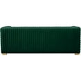 thumbnail image 3 of Maklaine Contemporary 31.5''H x 88''W x 35''D Green Velvet Sofa, 3 of 13