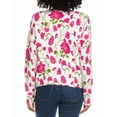 thumbnail image 2 of CeCe womens  Flower Printed Pullover, XL, White, 2 of 3