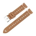 thumbnail image 3 of kusrkot Bracelet de Montre en Cuir Trous Respirants Ajustable Dégagement Rapide Bracelet de Montre Kaki 20mm, 3 of 9