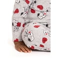 thumbnail image 5 of Peanuts Snoopy Baby Girls Valentine's Day Long Sleeve Bodysuit with Matching Joggers, 2-Piece Set, Sizes Newborn-12M, 5 of 8