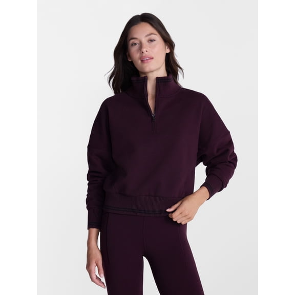Avia Women's Quarter Zip Fleece Pullover, Sizes XS-XXXL