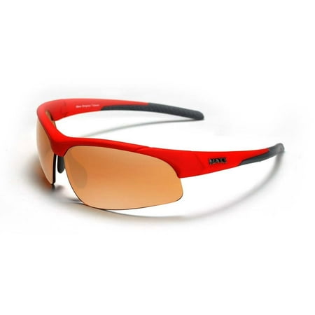 Stingray Red Frame Copper Lens, The Stingray is a light weight half frame design By Maxx Sunglasses
