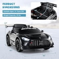 thumbnail image 3 of Costway Ride on Car Licensed Mercedes-AMG GT3 Kids Car with Remote Control 3 Speeds Black, 3 of 10
