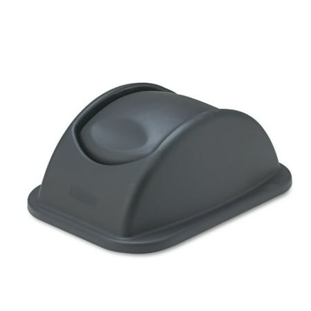 

Rubbermaid Commercial Rectangular Free-Swinging Plastic Lids Black (306600BK)