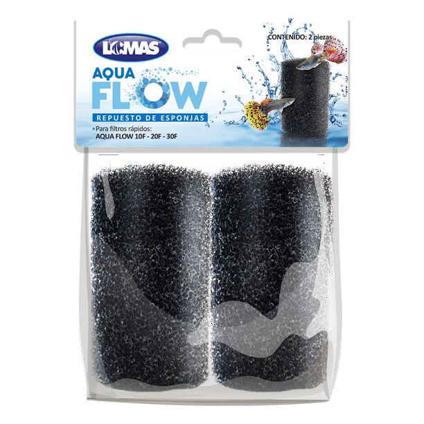 Repuesto Esponja P/Filtro Rapido Aquaflow - 2 Pz Lomas 2 pzas