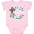 thumbnail image 3 of Inktastic Easter He Has Risen with Cross and Flowers Boys or Girls Baby Bodysuit, 3 of 5