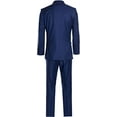 thumbnail image 2 of Men's Three Piece Premium Modern Fit Two Button Suit Blue Pinstripe, 2 of 6