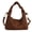 Brown, variant on Women Handbags and Purses Ladies Crossbody Shoulder Bag Top Handle Satchel PU Leather Crescent Clutch with Removable Strap, Coffee