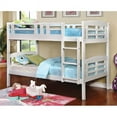thumbnail image 2 of Furniture of America Golnessa Transitional Wood Simple sur Simple Lit Superposé en Blanc, 2 of 6