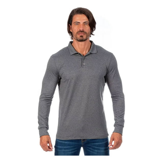 Playera Tipo Polo Hombre Manga Larga