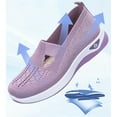 thumbnail image 6 of uvwlwu Shoes for Women,Flower Embroidered On Knitting Flat Loafers,Mary Jane Breathable Elastic Mesh Comfy Platform Non Memory Foam,Walking Shoes(Size:7.5), 6 of 9