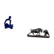 thumbnail image 5 of Figura de pensador abstracto, estatua de animal, adorno de resina para escritorio, escultura flocada, artesanía adecuada para decoración del hogar, re, 5 of 8
