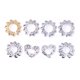 thumbnail image 1 of Qarigey Anillos para pezones, adornos para el cuerpo a la moda, falso cómodo, joyas pedantes resistentes al desgaste para vestirse Ropa, zapatos y accesorios Miscelánea Como se muestra 8 piezas, 1 of 6