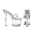 thumbnail image 3 of Ellie Shoes E-711-Jesse 7" Heel Clear Rhinestone Womens Mule. Clear / 11, 3 of 3
