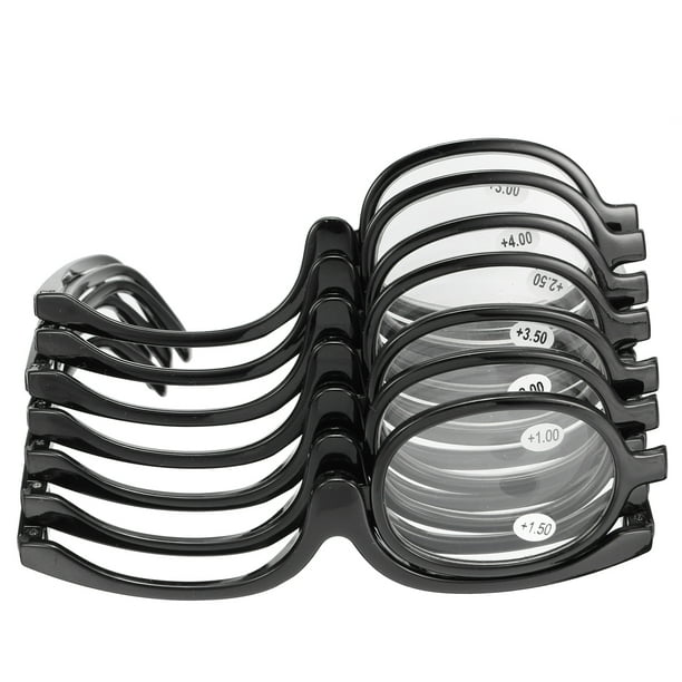 1.04.0x Magnifying Makeup Glasses Eye Make Up Spectacles Flip Down