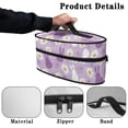 thumbnail image 5 of HELLHERO Bunny Daisy Pattern Portable Steamer Travel Organizer Universal for Most Iron Portable Travel Steamer Carrier Bag, Case Only, 5 of 6