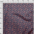 thumbnail image 3 of oneOone Polyester Spandex Navy Blue Fabric Floral Sewing Craft Projects Fabric Prints By Yard 56 Inch Wide, 3 of 5
