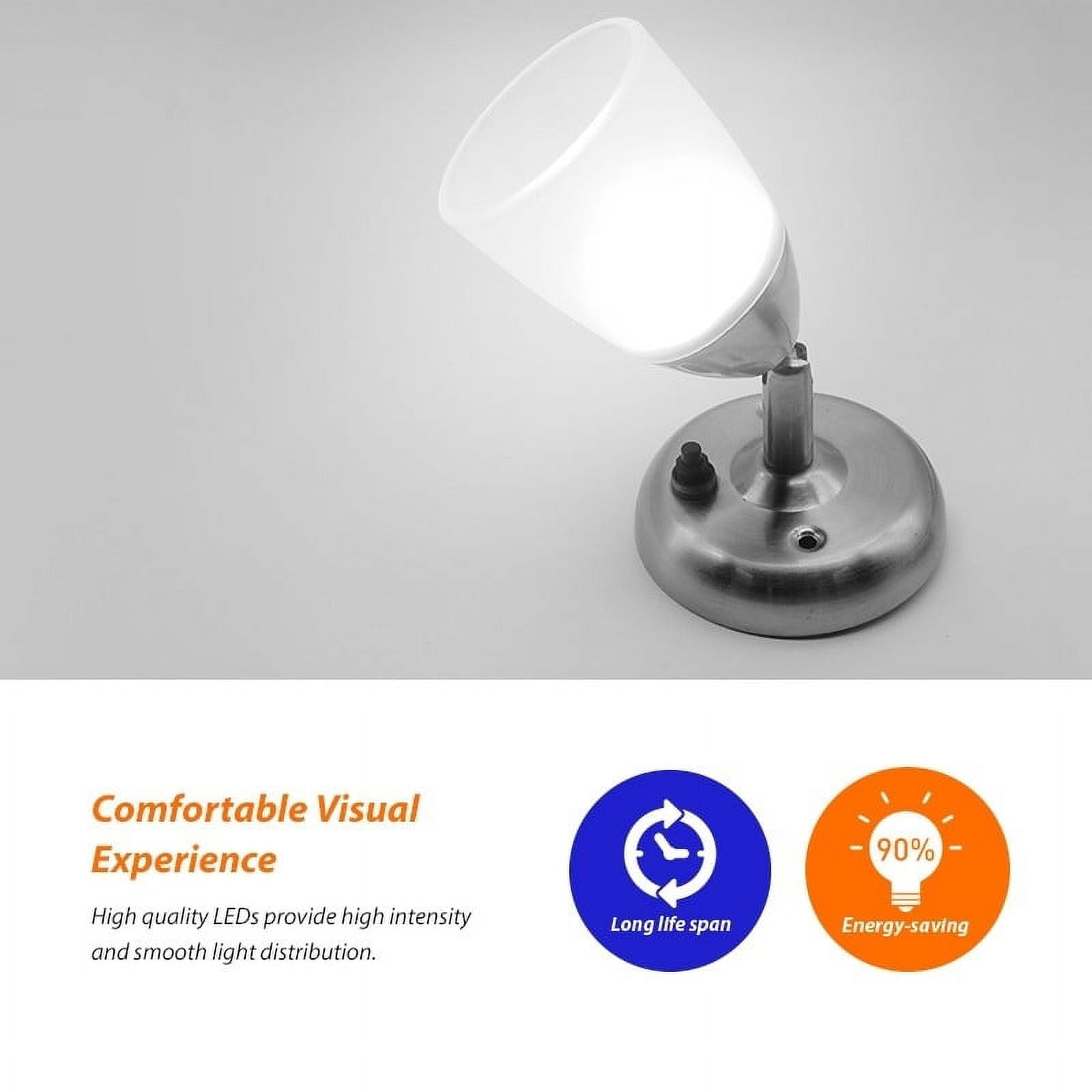 2 Led Autolamps Cool White Interior Light 12V, White Bezel, 15 LED's  Caravan Cab