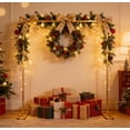 thumbnail image 5 of Garfans 6.6FT Wedding Arch For Ceremony Balloon Arch Stand with 4 Pedestal Nails Metal Arch Backdrop Stand for Parties Birthday Wedding Square Background Stand Garden Arch Gold, 5 of 11