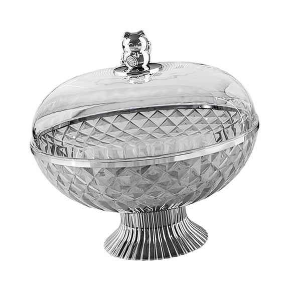 Frutero moderno multiusos para decoración del hogar, frutero con pedestal para mostrador Gris