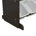 thumbnail image 5 of Hassch Kids' Toy Storage Organizer 4-Layers Wooden Storage Rack 16 Plastic Bins, White & Espresso, 5 of 8