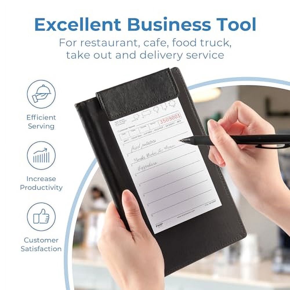 FMP Brands 5000 Sheets Server Note Pads (50 Pads Total), 100 Sheets/Pad, Guest Checks for Servers, Waitress Notepads, Guest Check Pads, Restaurant Order Pads, Guest Check Books for Bar, Cafe, Diners