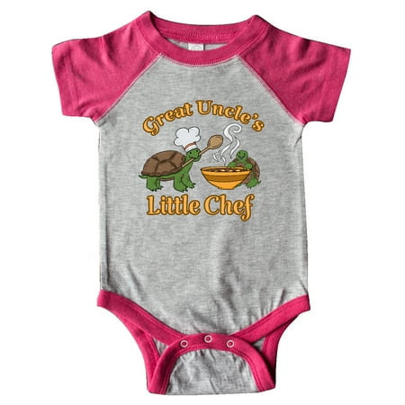 

Inktastic Great Uncle s Little Chef with Cute Turtles Gift Baby Boy or Baby Girl Bodysuit