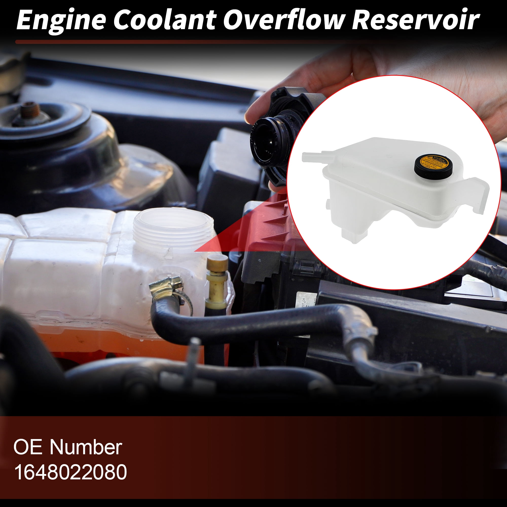Unique Bargains Coolant Expansion Reservoir Tank for Toyota Corolla iM 2017-2018 1.8L L4 for Scion tC 2011-2016 2.5L L4 Radiator Coolant Overflow Reservoir Recovery Tank 1648022080