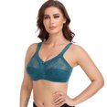 thumbnail image 2 of Women's Plus Size Minimizer Sleep Unlined Full Coverage Lace Wirefree Bra 38C, 2 of 7