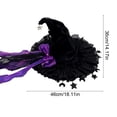 thumbnail image 3 of Dalxymotic Halloween Witch Hat, 18.1 Inch Bow Accent Hat, Halloween Decorations Indoor Outdoor, Fall Decor Spooky Season Hat, Witch Hat Gift for Women, Halloween Party, Home, Mantel, 3 of 6