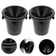 thumbnail image 3 of 2 escupideras redondas de doble asa para vino, de plástico, para cata de vino, cubo de hielo, accesorios (negro), 3 of 6