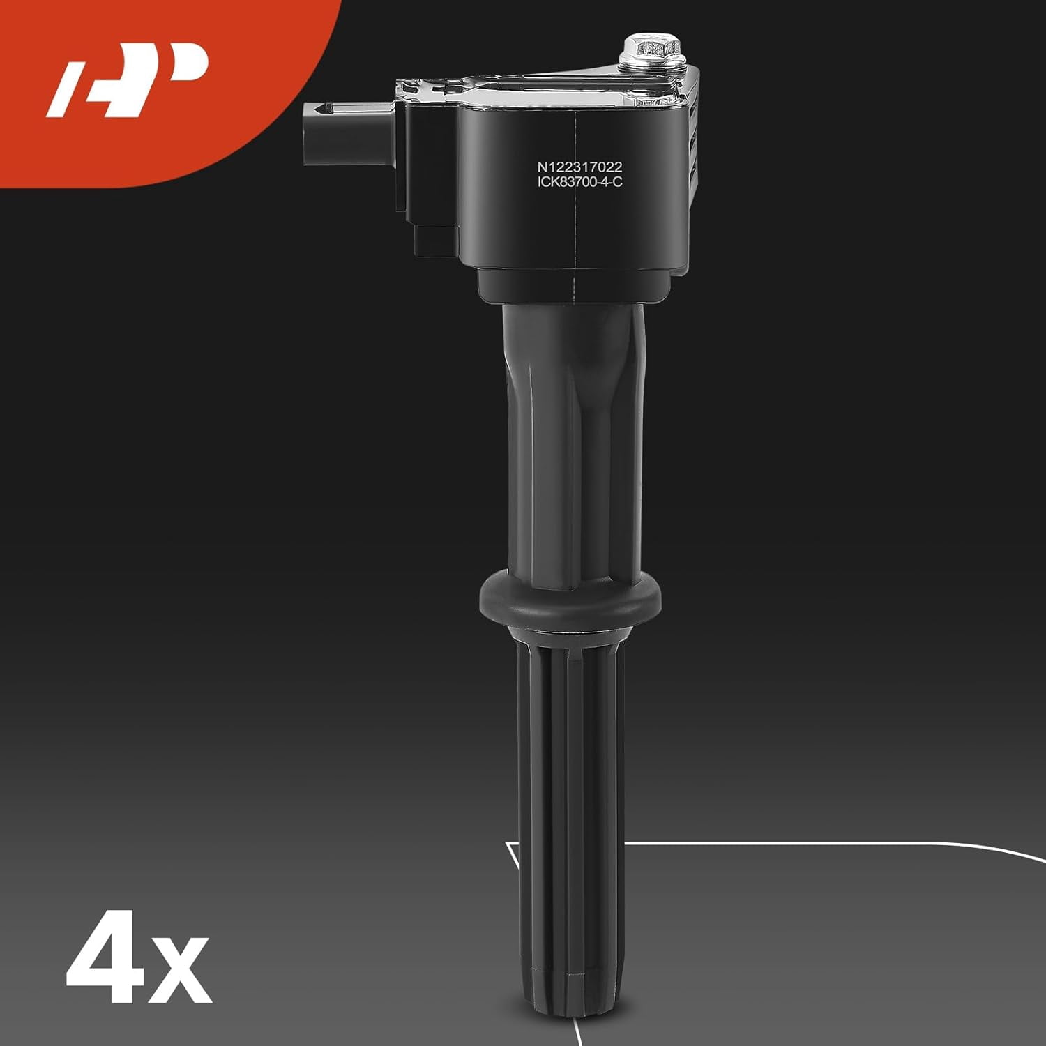A-Premium Set of 4 Ignition Coil Pack and Iridium Spark Plugs Compatible with Chevrolet Spark 2016-2021, 1.4L