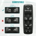 thumbnail image 4 of Interruptor de ventanilla eléctrica principal Unique Bargains para Chrysler Town & Country 2010-2012 4602535AI, 4 of 8