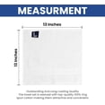 thumbnail image 2 of Linteum Textile Face Towel Set, 13x13 Inch, 100% Soft Cotton, 16 Single Ring Spun Washcloths, Absorbent & Durable Face Towel for Household, Spa, Gym and Hotels - 12 Pack (White), 2 of 6