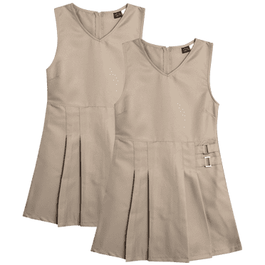 Beverly Hills Polo Club Girls School Uniform Jumper Dress Pleated School Uniform Dress 2 Pack