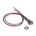 thumbnail image 1 of Indicador luminoso de advertencia de panel LED de 6 V y 6 mm, lámpara de metal para barco marino Blanco, 1 of 5