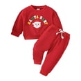 thumbnail image 3 of MEZZALL Toddler Boys Girls Christmas O-Neck Long Sleeve Cartoon Embroider Pullover Tops Shirt Pants Outfit Sets Breathable Clothes Sets, 3 of 8